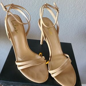 Lulus Women's Strappy Nude Heel sz. 9